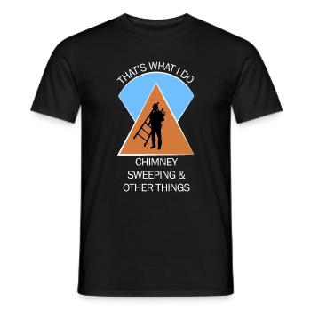 Chimney Sweep Chimney Sweep - Men's T-Shirt - black - Front - AI Model Male 178 light (178cm)