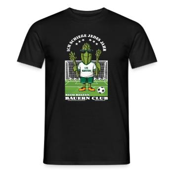 1.FC Garden Asparagus Club - Men's T-Shirt - black - Front - AI Model Male 178 light (178cm)