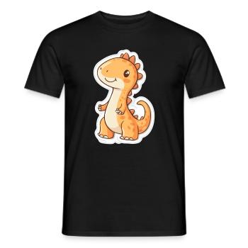 Dinosaure - T-shirt homme - noir - Devant - AI Model Male 178 light (178cm)