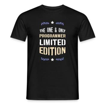 Le seul et unique programmeur en édition limitée - T-shirt homme - noir - Devant - AI Model Male 178 light (178cm)
