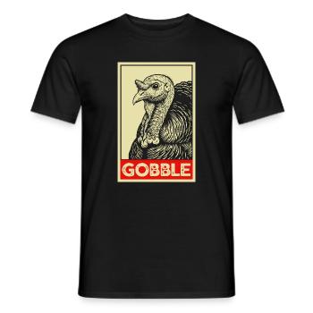 Je suis juste là pour la sauce drôle de Thanksgiving - T-shirt homme - noir - Devant - AI Model Male 178 light (178cm)