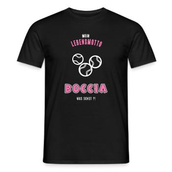 Boccia Boccia player Bossia player Boule - Men's T-Shirt - black - Front - AI Model Male 178 light (178cm)