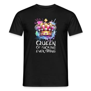 Königin Von Allem Mit Attitüde Und Stil - Men's T-Shirt - black - Front - AI Model Male 178 light (178cm)