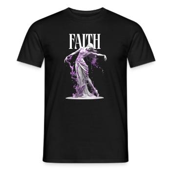 Faith Hope Love Makes You Strong - Men's T-Shirt - black - Front - AI Model Male 178 light (178cm)