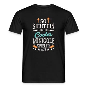 So sieht ein richtig cooler Minigolfspieler aus  - T-shirt homme - noir - Devant - AI Model Male 178 light (178cm)