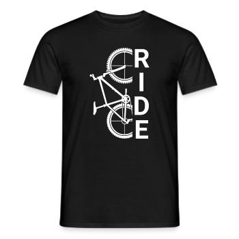 Ride Bike - Männer T-Shirt - Schwarz - Vorne - AI Model Male 178 light (178cm)