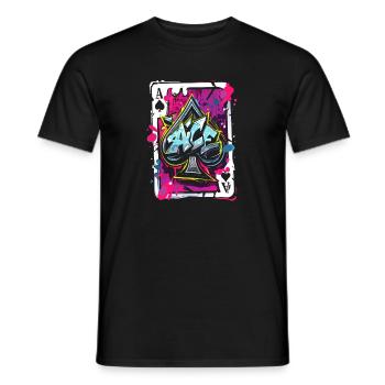 As de pique - T-shirt homme - noir - Devant - AI Model Male 178 light (178cm)
