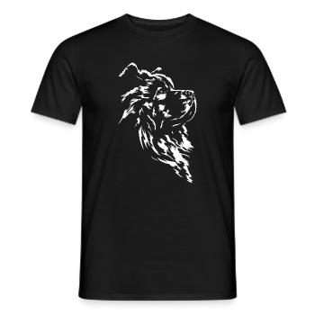 Chow Chow Silhouette Chien Wilsigns - T-shirt homme - noir - Devant - AI Model Male 178 light (178cm)