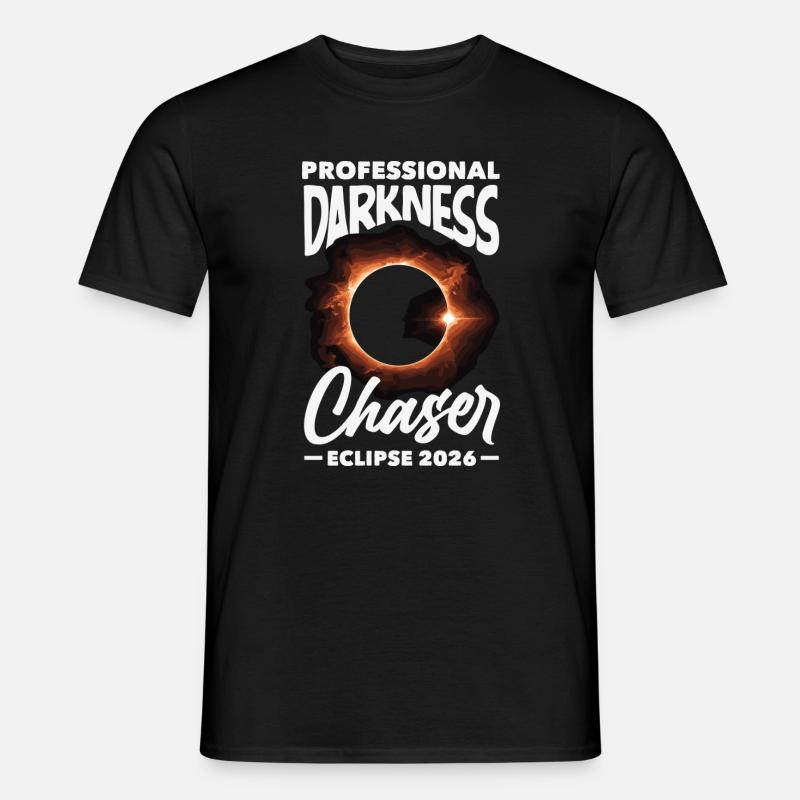 Solar eclipse 2026, August 12 - Men's T-Shirt - black