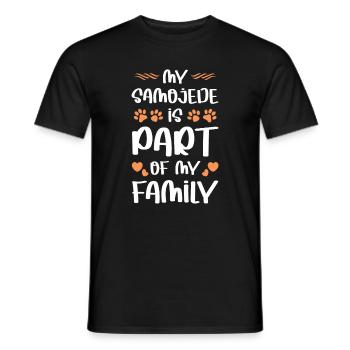 Mein Hund gehört zur Familie - Männer T-Shirt - Schwarz - Vorne - AI Model Male 178 light (178cm)
