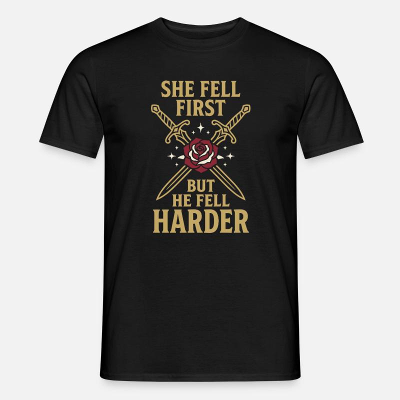 Romantasy Fantasy Romance Booktok Spicy Reader - Männer T-Shirt - Schwarz
