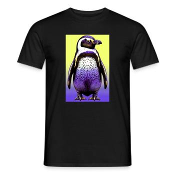 pingouin - T-shirt homme - noir - Devant - AI Model Male 178 light (178cm)