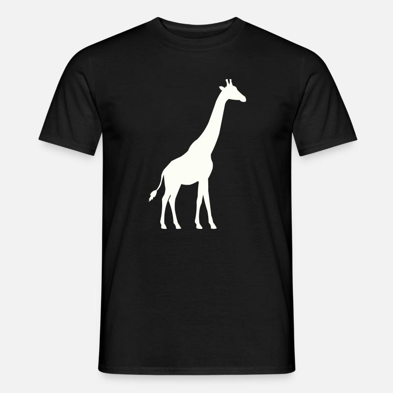 Giraffe Silhouette - Men’s T-shirt - black