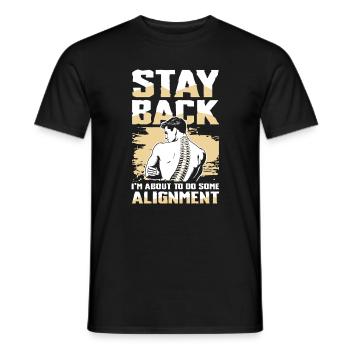Rückzug Ich Mache Eine Ausrichtung - Männer T-Shirt - Schwarz - Vorne - AI Model Male 178 light (178cm)