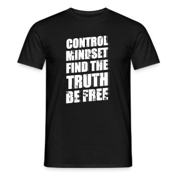Mindset - Men's T-Shirt - black - Front - AI Model Male 178 light (178cm)