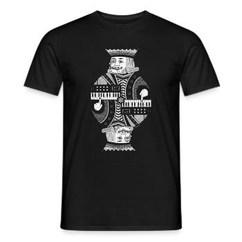 Synthesizer Player and Electronic Musician - Men's T-Shirt - black - Front - AI Model Male 178 light (178cm)