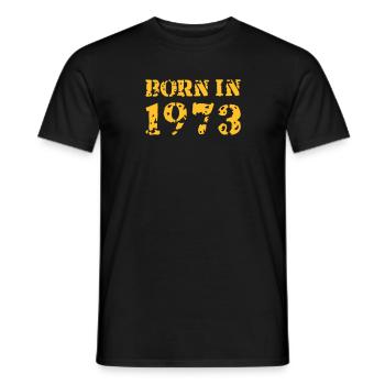 Born in 1973 - Männer T-Shirt - Schwarz - Vorne - AI Model Male 178 light (178cm)