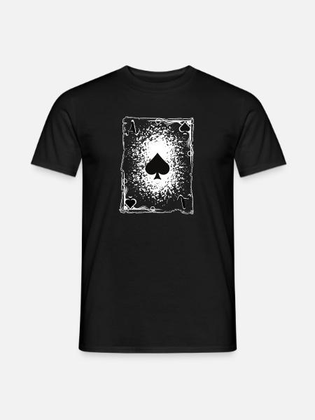Das Pik-Ass. - Männer T-Shirt - Schwarz