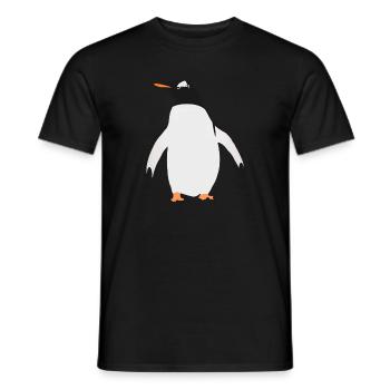South Georgia Es Papua Penguin - Männer T-Shirt - Schwarz - Vorne - AI Model Male 178 light (178cm)