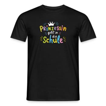 Kita Abgänger Prinzessin Schulstart Erstklässler - Männer T-Shirt - Schwarz - Vorne - AI Model Male 178 light (178cm)