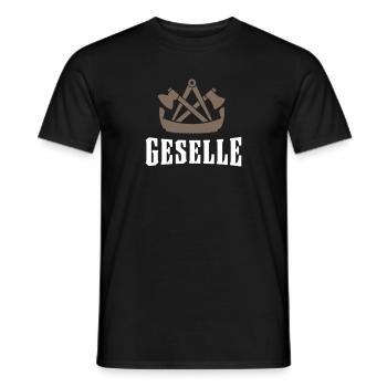 Zimmermann Zeichen Symbol Wappen Geselle Geschenk - Männer T-Shirt - Schwarz - Vorne - AI Model Male 178 light (178cm)