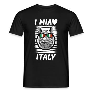 Italie Drapeau Vintage Drapeau Italien Occasion Look - T-shirt homme - noir - Devant - AI Model Male 178 light (178cm)