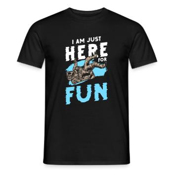 Stars Planets Space Mars - Men's T-Shirt - black - Front - AI Model Male 178 light (178cm)