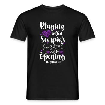 Horoskop Astro November - Männer T-Shirt - Schwarz - Vorne - AI Model Male 178 light (178cm)