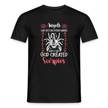 Horoscope Signe du zodiaque Étoile Novembre - T-shirt homme - noir - Devant - AI Model Male 178 light (178cm)