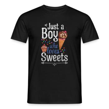 Chocolat Délicieux plaisir de collation - T-shirt homme - noir - Devant - AI Model Male 178 light (178cm)