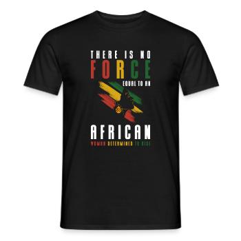 Africa Giraffe Animals Holiday - Men's T-Shirt - black - Front - AI Model Male 178 light (178cm)