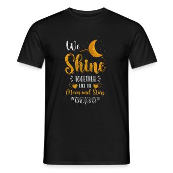 Stars Wishes Dream Night Sky - T-shirt homme - noir - Devant - AI Model Male 178 light (178cm)