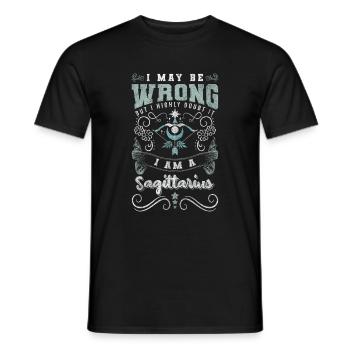Horoscope Constellation - Men's T-Shirt - black - Front - AI Model Male 178 light (178cm)