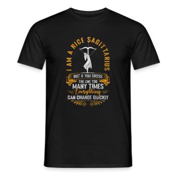Horoscope Character - Men's T-Shirt - black - Front - AI Model Male 178 light (178cm)