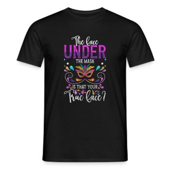 Party Parade Maskiert Schutz - Männer T-Shirt - Schwarz - Vorne - AI Model Male 178 light (178cm)