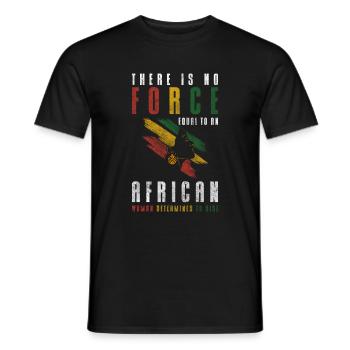 Africa Nature Conservation Giraffe - Men's T-Shirt - black - Front - AI Model Male 178 light (178cm)