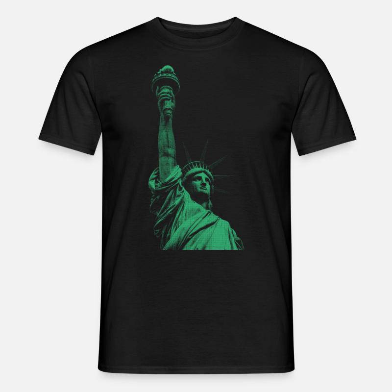 Freiheitsstatue - Männer T-Shirt - Schwarz
