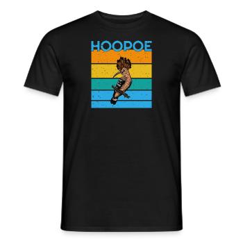 Hoopoe Ornithologist Bird Watching Forest - Men's T-Shirt - black - Front - AI Model Male 178 light (178cm)