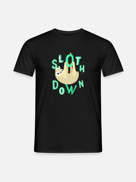 Sloth wisdom - Men's T-Shirt - black