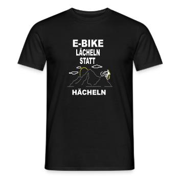 Lustiger Radfahrer Spruch Radsportler E-Bike - Männer T-Shirt - Schwarz - Vorne - AI Model Male 178 light (178cm)