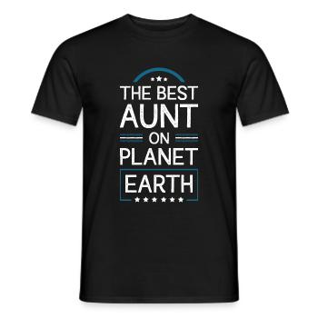 Meilleure tante disant - T-shirt homme - noir - Devant - AI Model Male 178 light (178cm)