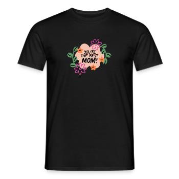 Best mom - Männer T-Shirt - Schwarz - Vorne - AI Model Male 178 light (178cm)