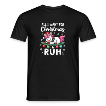 Christmas Humor - Weihnachten Shirt - Männer T-Shirt - Schwarz - Vorne - AI Model Male 178 light (178cm)