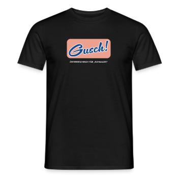 Gusch - hell - Männer T-Shirt - Schwarz - Vorne - AI Model Male 178 light (178cm)
