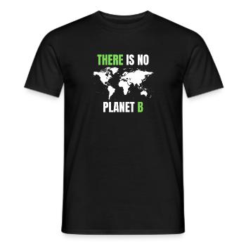 Environnement No Planet B - T-shirt homme - noir - Devant - AI Model Male 178 light (178cm)