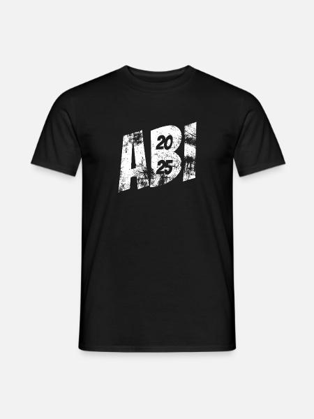 Abi 2025 - Abitur - Matura - Männer T-Shirt - Schwarz