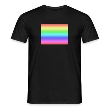 Regenbogen - Männer T-Shirt - Schwarz - Vorne - AI Model Male 178 light (178cm)