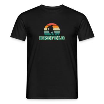 Krefeld, my city! - Men's T-Shirt - black - Front - AI Model Male 178 light (178cm)