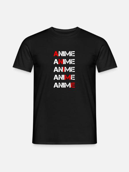 Anime - Mænd T-shirt - sort