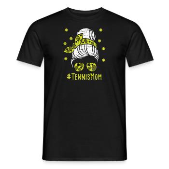 Tennis Mom - Tennis - Men's T-Shirt - black - Front - AI Model Male 178 light (178cm)